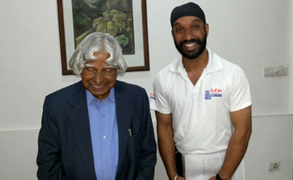 Major D P Singh with Dr. A P J Abdul Kalam